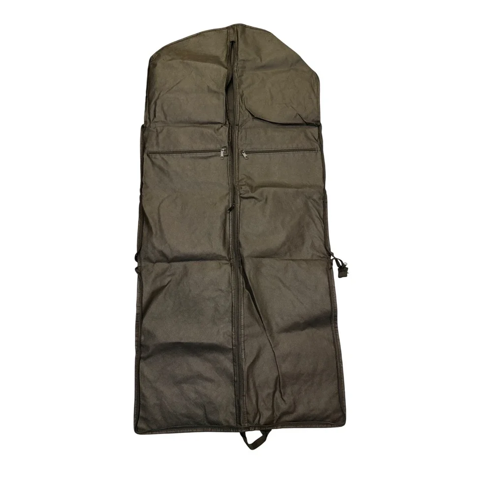 Todd Snyder New York Garment Bags Set of 3 Olive Green & Black Travel Suit Cover